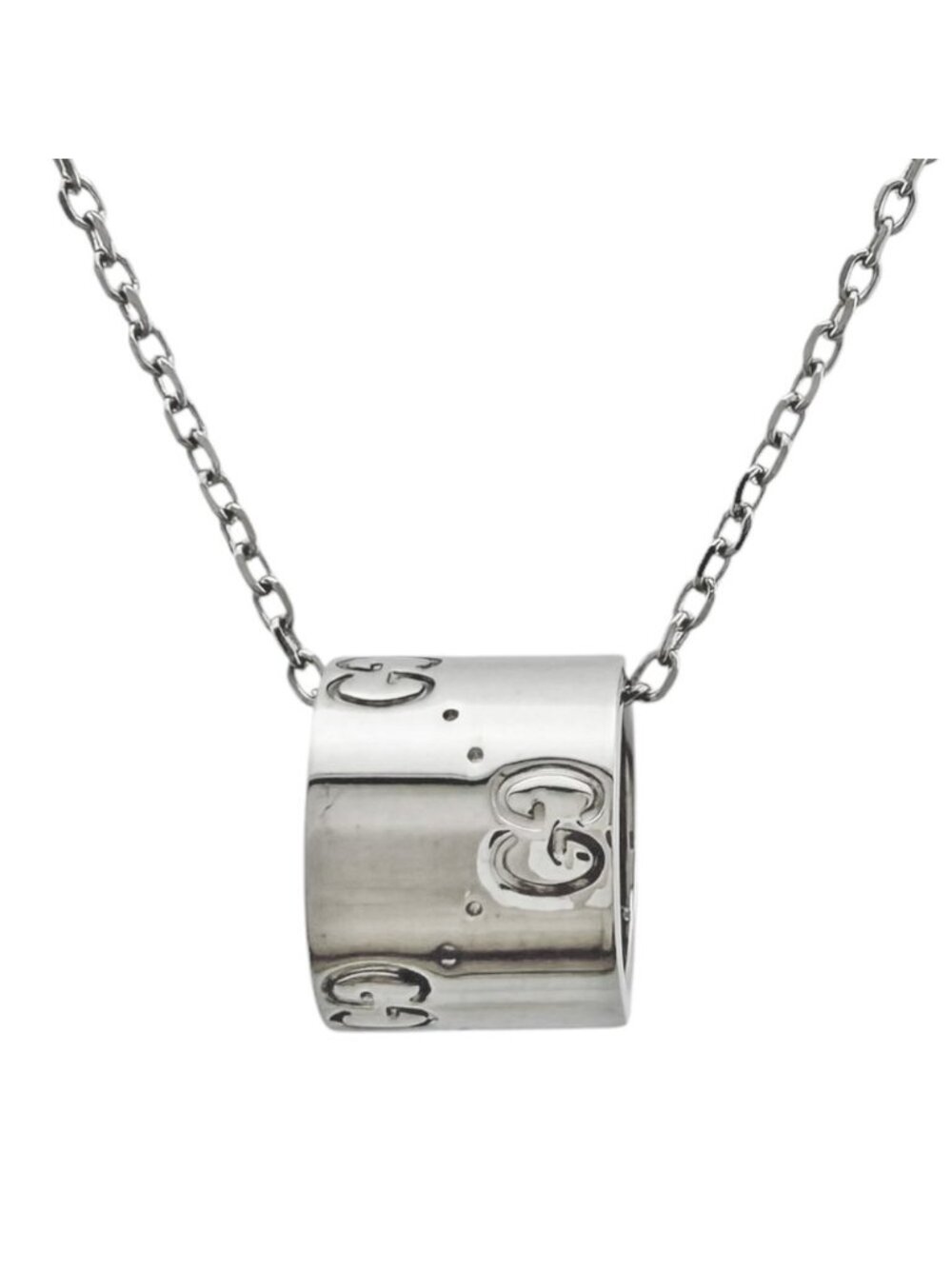 Gucci Icon Necklace 18k White Gold